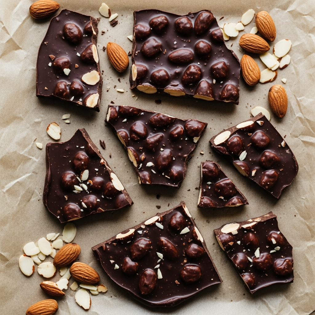 Dark Chocolate Almond Bark