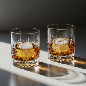 Etched Whiskey Glasses