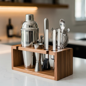 Wooden Bar Tool Set